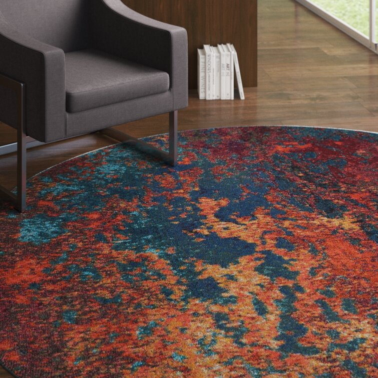 Velva Performance Blue/Red Rug